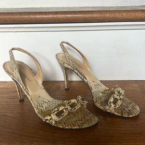 Dolce&Gabbana yellow snakeskin heels